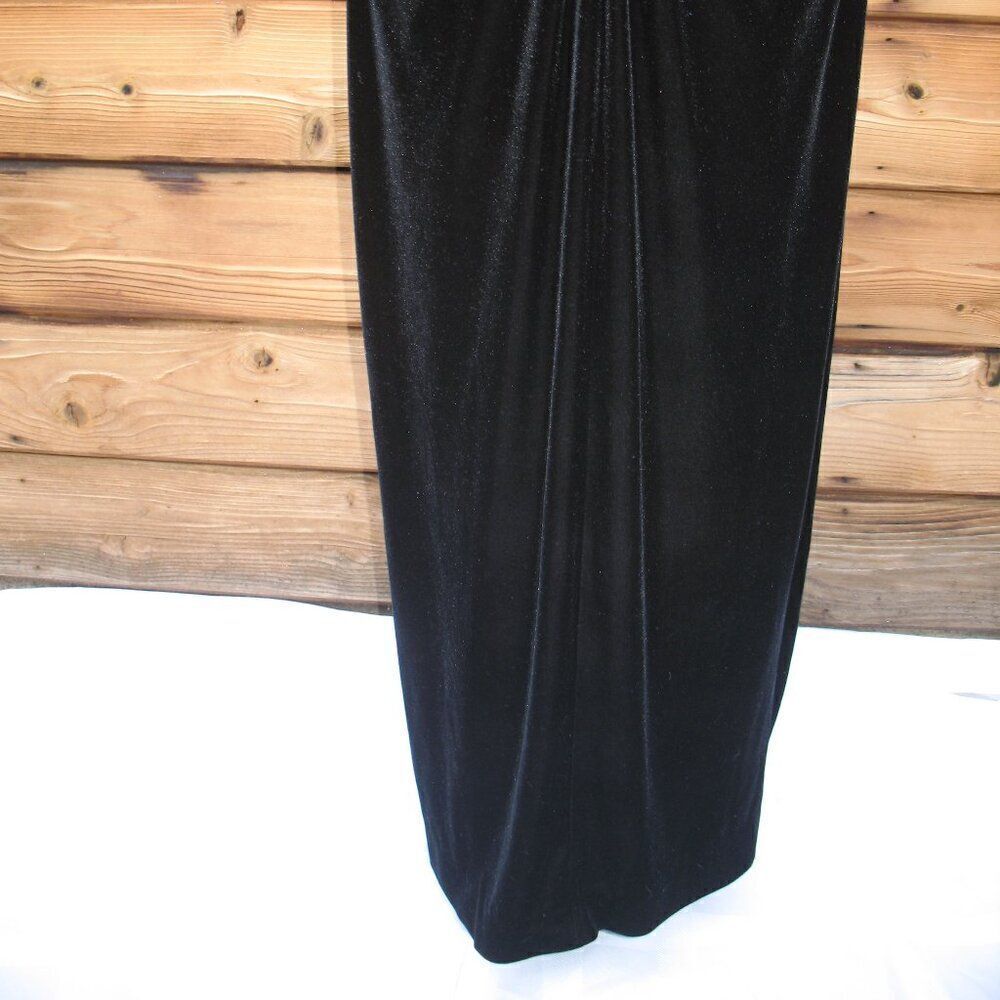 NWOT Sara Campbell Limited Edition Black Stretch Velvet Gown Dress - Picture 8 of 10